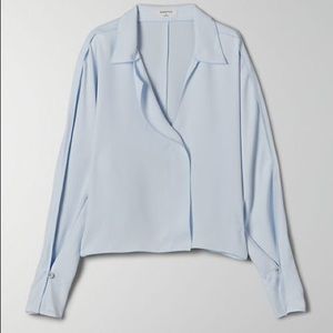 Aritzia Babaton MARTIN BLOUSE in Glimmer